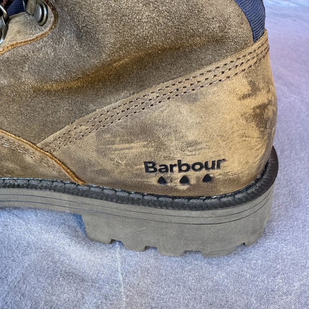 Size 6 - Barbour Men's Chiltern Waterproof Leather Derby Boot‎ Brown